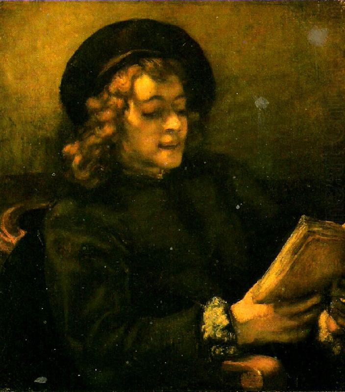 portratt av titus, Rembrandt van rijn